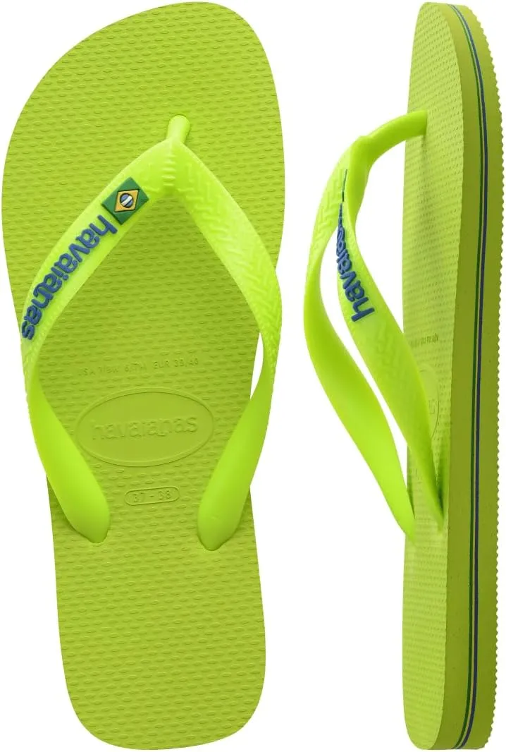 Havaianas Women's Top Brazil Logo Colors Flip Flops - Women's Sandals for Swimming Pools