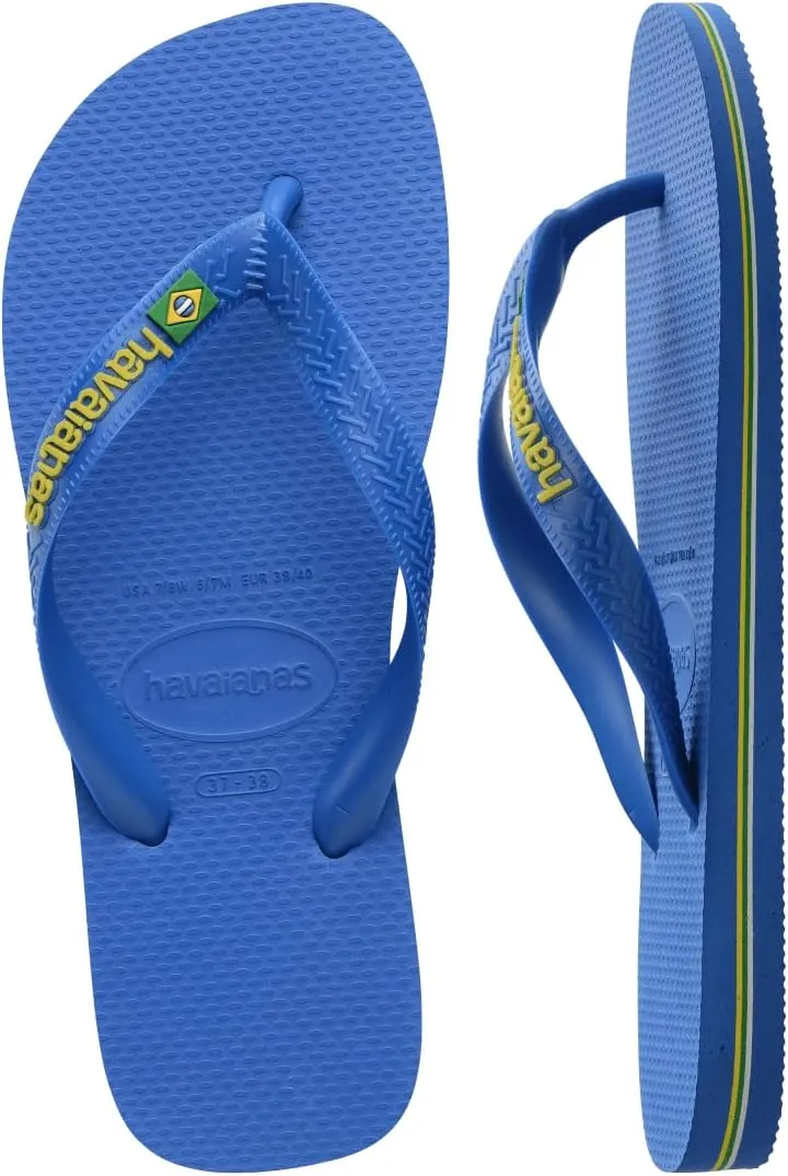 Havaianas Women's Top Brazil Logo Colors Flip Flops - Women's Sandals for Swimming Pools