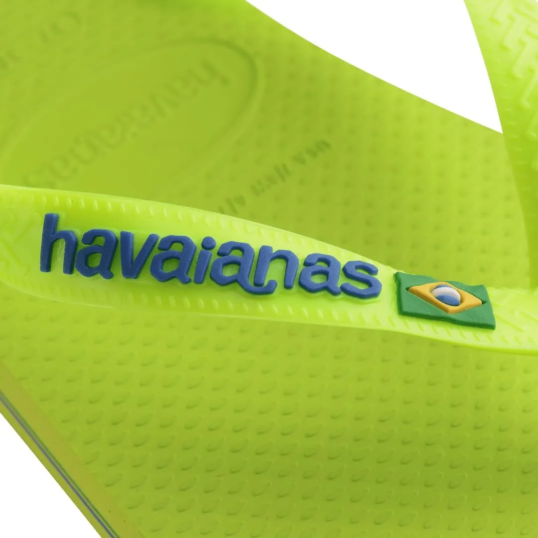 Havaianas Women's Top Brazil Logo Colors Flip Flops - Women's Sandals for Swimming Pools