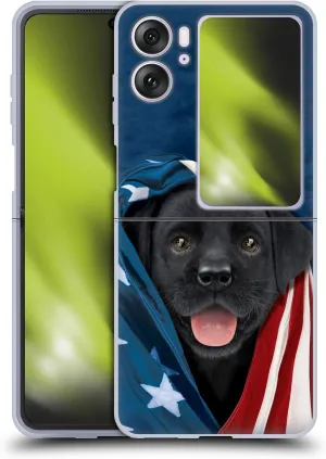 Head Case Designs Officially Licensed Vincent HIE Black Labrador Canidae Soft Gel Case Compatible with Oppo Find N2 Flip