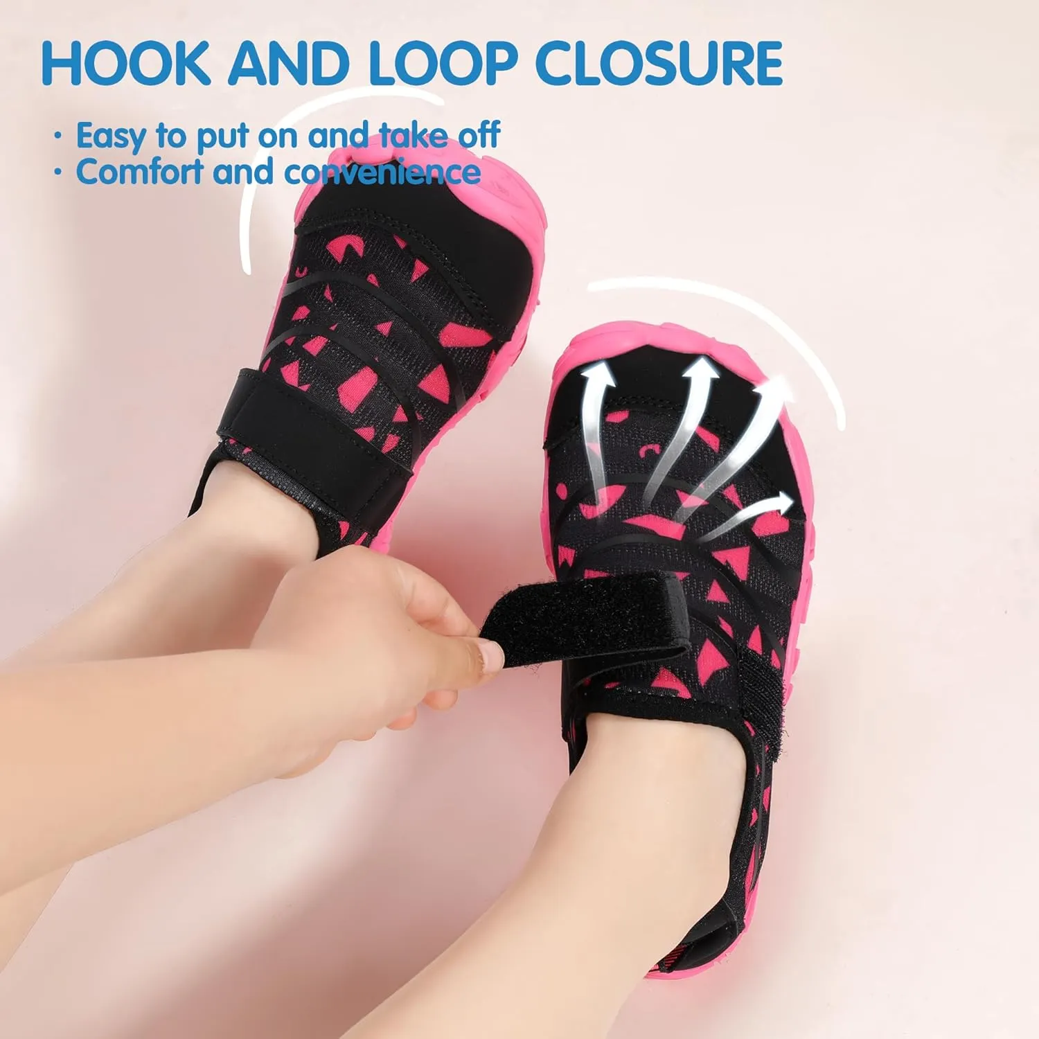 Hehainom Kids Water Shoes Girls Boys Quick Dry Barefoot Lightweight Sport Aqua Beach Pool Swim Shoes