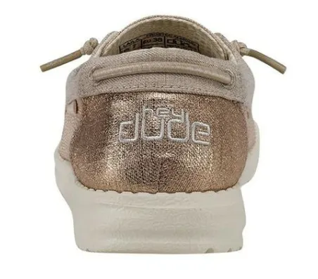 Hey Dude Frosted Almond Laila Ladies Casual Slip on Shoes 121961547