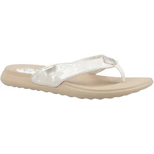 HEYDUDE Women's Christi Flip Classic Sandal in Gold