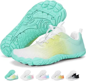 Hike Barefoot Shoes Women Men Footwear Wide Toe Quick-Dry Pro Barefoot Beach Swim Minimalist Grounding Shoes Breathable Non-Slip Grounded Footwear for Walking Kayaking Hiking Surfing