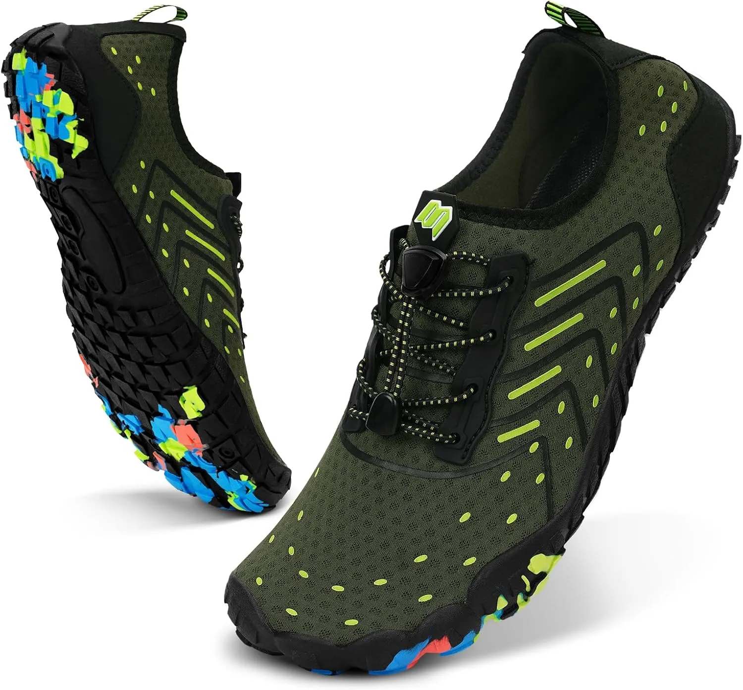 Hike Barefoot Water Shoes Women Men Footwear Wide Toe Quick-Dry Pro Barefoot Swim Beach Breathable Grounding Shoes Non-Slip Aqua Socks Shoe for Pool Walking Kayaking Hiking Surfing