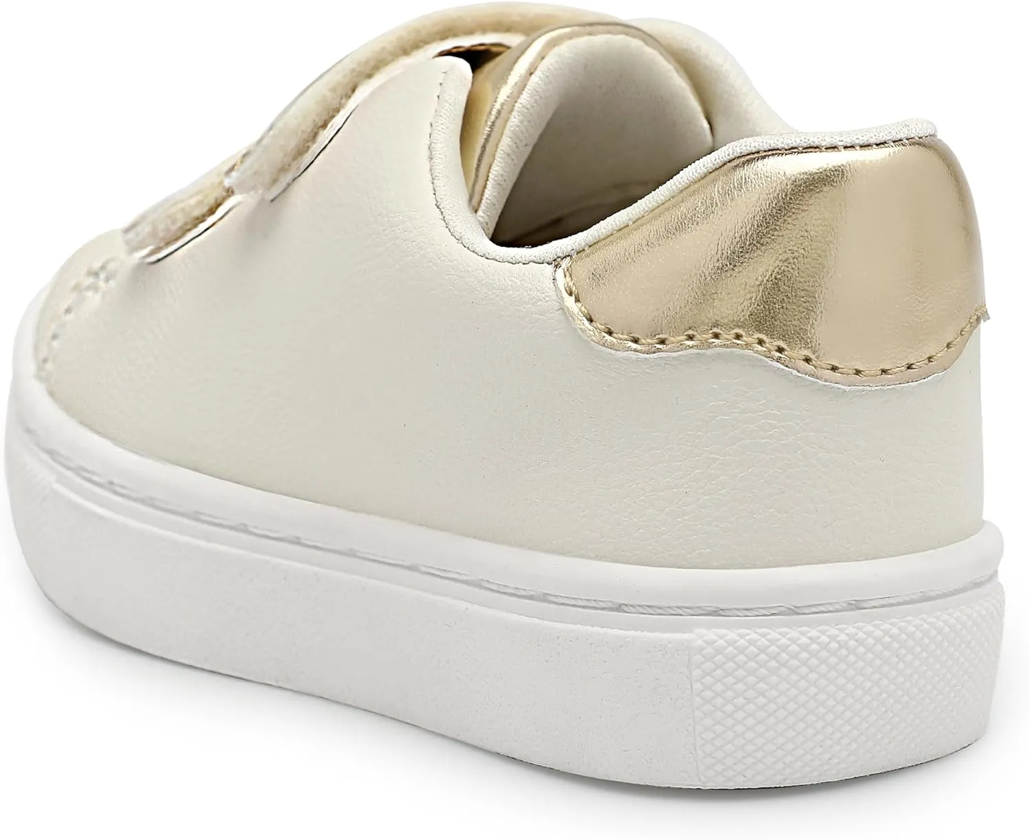 HOMEHOT Unisex-Child Sneaker Grils Boys Golden Hook and Loops Walking Shoes