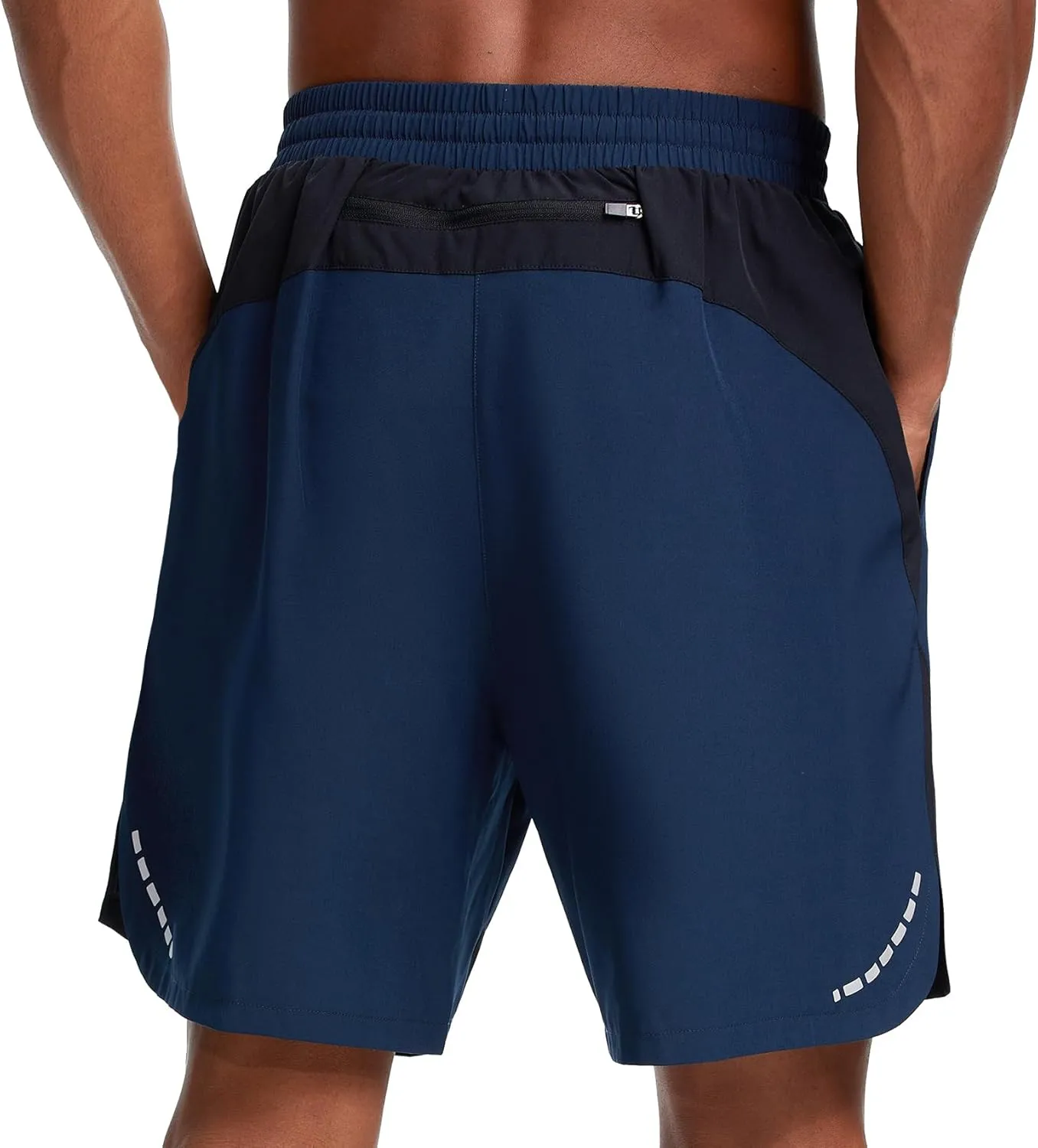 HOTSUIT Men's 2 in 1 Running Shorts 5"/ 7" Athletic Gym Workout Quick Dry with Compression Liner & Zipper Pockets