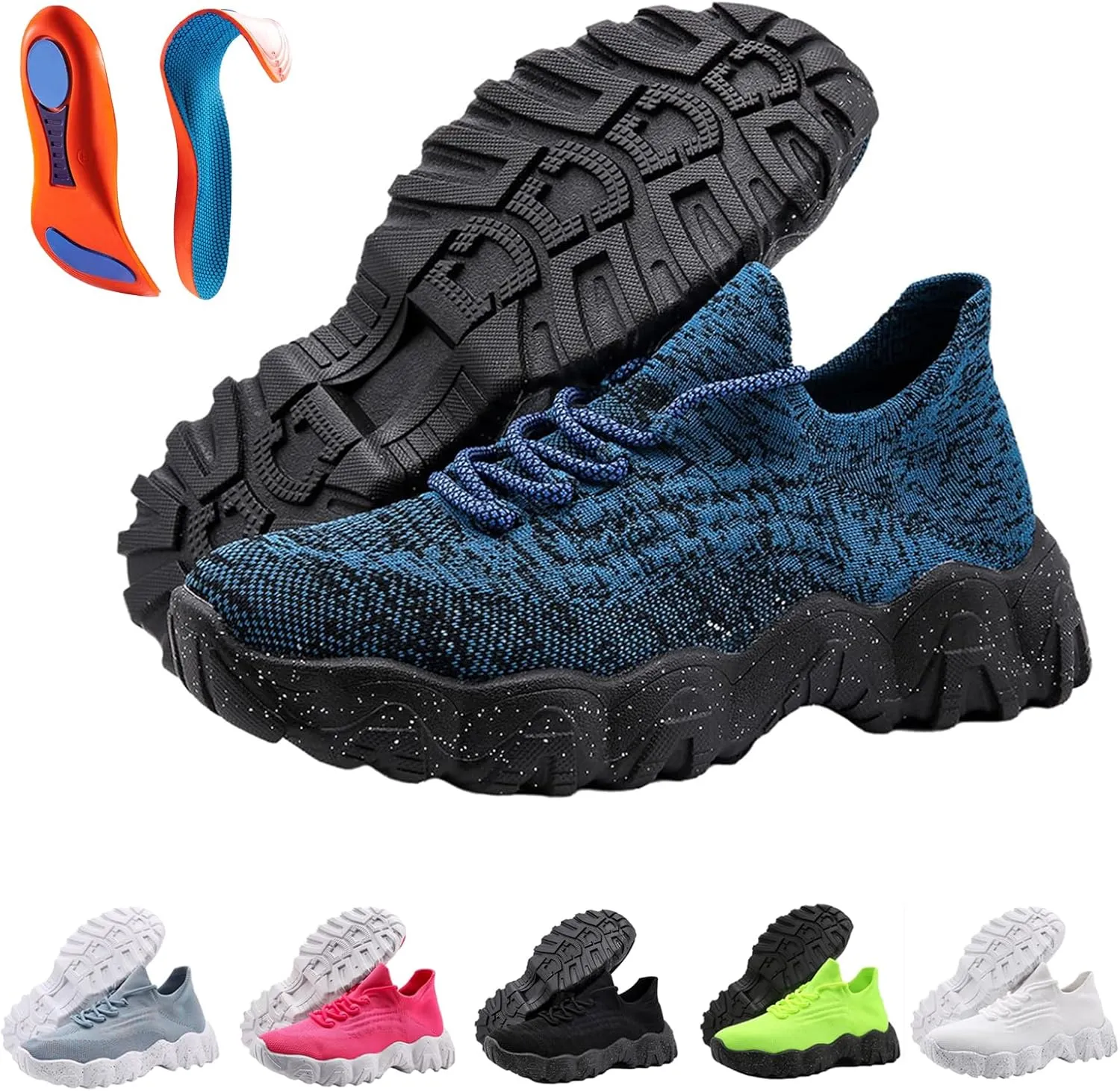 Hrtesus Nurse Babe Tennis Shoes Women, Ortho Pro Shoes for Women, Classic Lace Up Low Top Slip-On Sneakers, Women's Breathable Running Walking Shoes with Orthopedic Insoles
