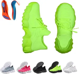 Hrtesus Nurse Babe Tennis Shoes Women, Ortho Pro Shoes for Women, Classic Lace Up Low Top Slip-On Sneakers, Women's Breathable Running Walking Shoes with Orthopedic Insoles