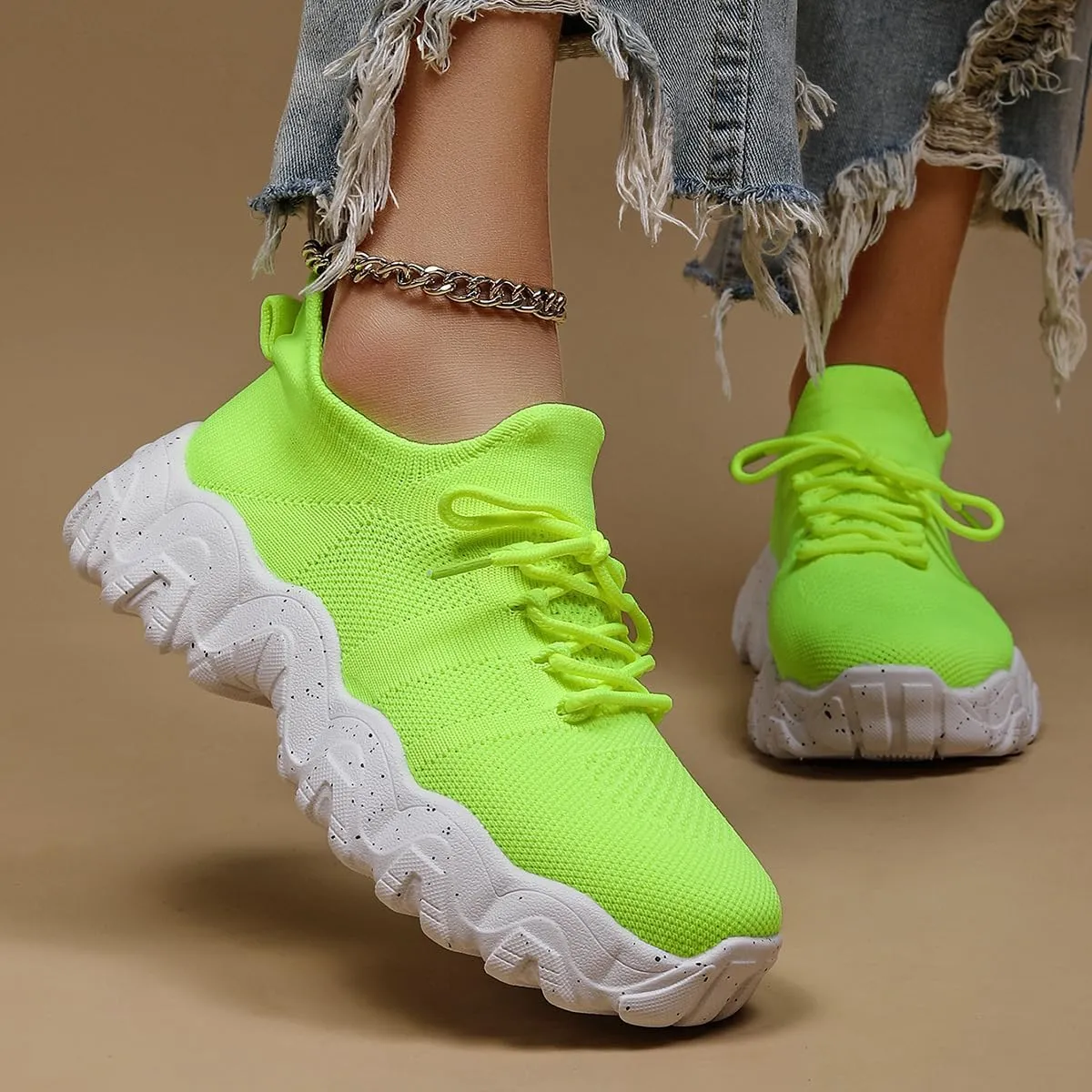 Hrtesus Nurse Babe Tennis Shoes Women, Ortho Pro Shoes for Women, Classic Lace Up Low Top Slip-On Sneakers, Women's Breathable Running Walking Shoes with Orthopedic Insoles