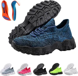 Hrtesus Nurse Babe Tennis Shoes Women, Ortho Pro Shoes for Women, Classic Lace Up Low Top Slip-On Sneakers, Women's Breathable Running Walking Shoes with Orthopedic Insoles