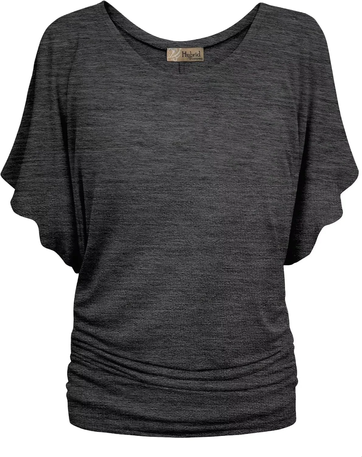 Hybrid & Company Womens Super Comfy Boat Neck Dolman Top Shirt
