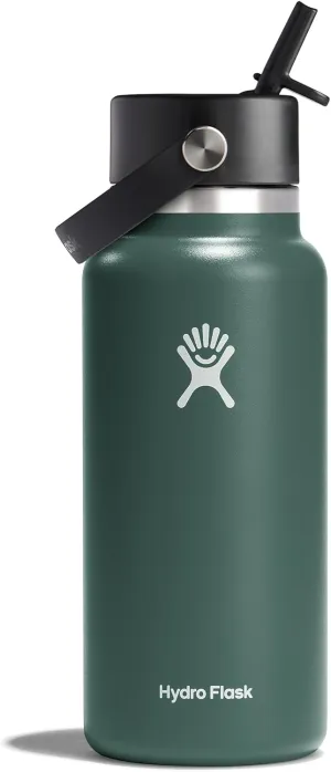 Hydro Flask Wide Flex Straw Cap Fir 32 Oz