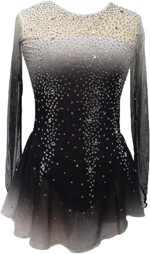 Ice Figure Skating Dress Crystal Roller Skate Performance Costume Professional Ballet Competition Clothing