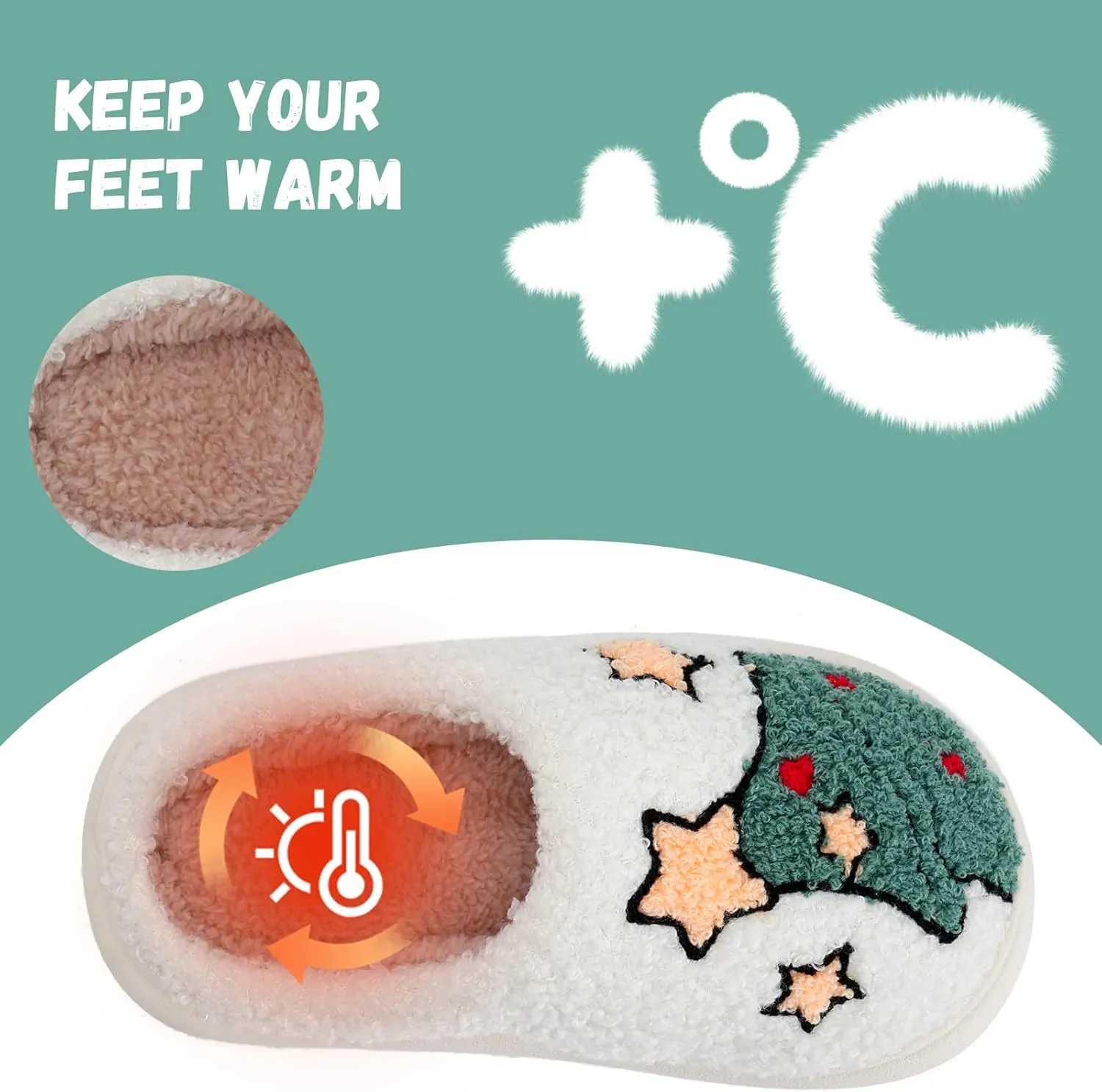 IceUnicorn Kids Slippers Boys Girls Warm Soft Plush Memory Foam House Slippers Big Little Kids Non-Slip Winter Home Shoes for Indoor Outdoor