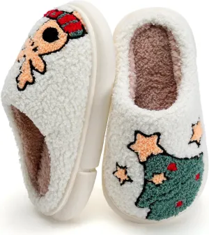 IceUnicorn Kids Slippers Boys Girls Warm Soft Plush Memory Foam House Slippers Big Little Kids Non-Slip Winter Home Shoes for Indoor Outdoor