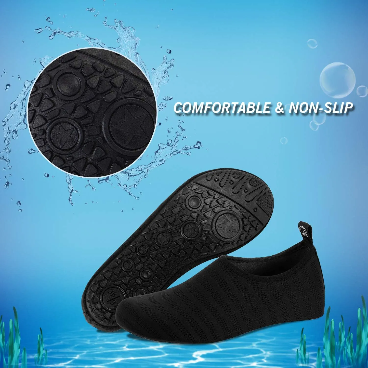 IceUnicorn Water Shoes Men Women Beach Swim Aqua Barefoot Socks Pool Quick Dry Yoga