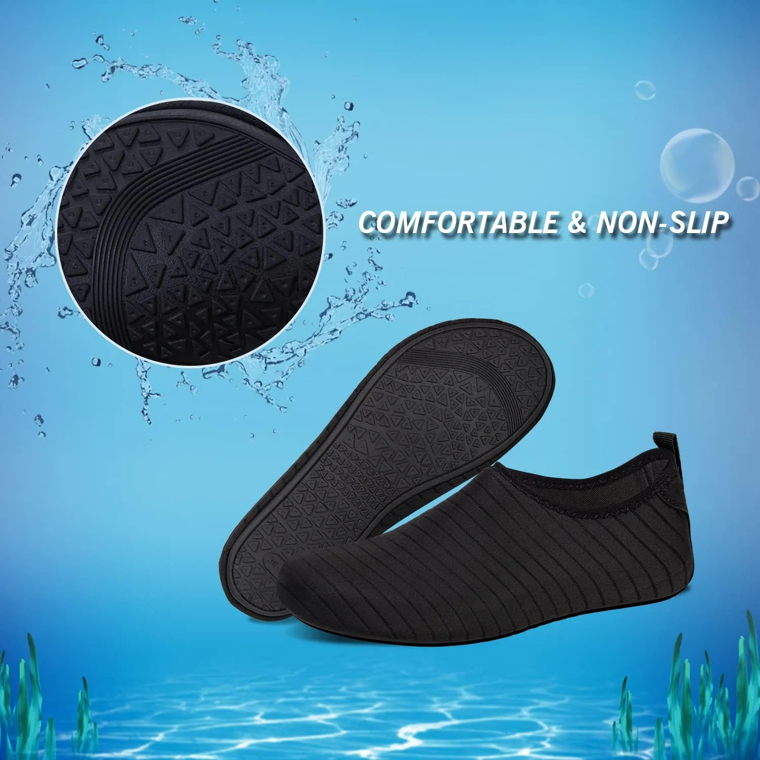 IceUnicorn Water Shoes Men Women Beach Swim Aqua Barefoot Socks Pool Quick Dry Yoga