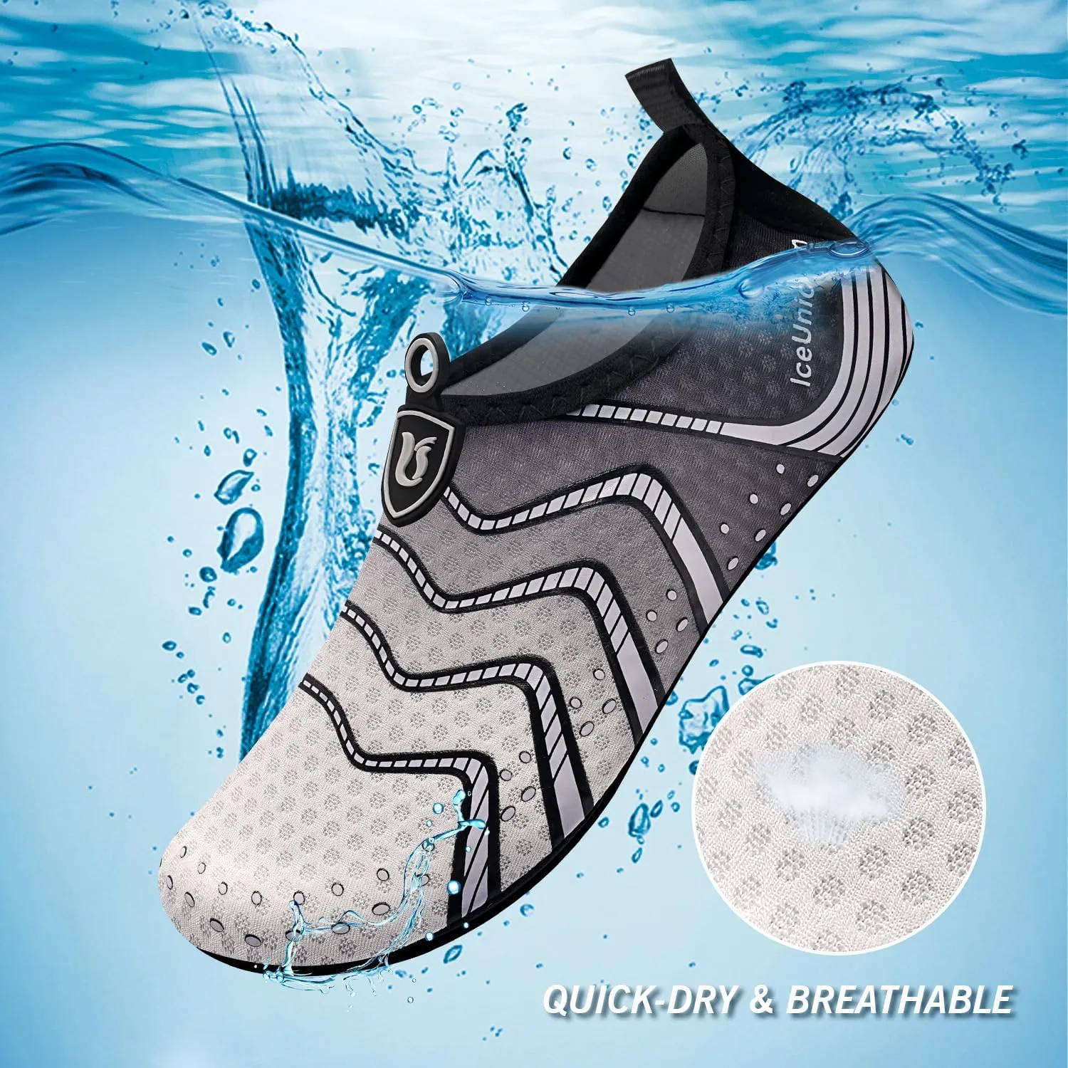 IceUnicorn Water Shoes Men Women Beach Swim Aqua Barefoot Socks Pool Quick Dry Yoga