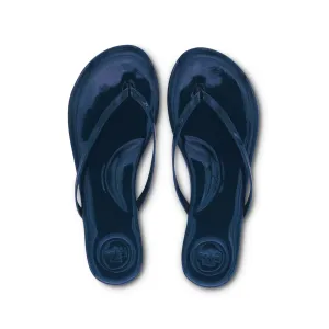 Indie Navy Patent Flip Flop
