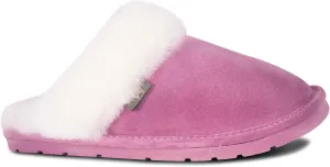 Indoor Outdoor Scuff House Slippers for Women - Genuine Sheepskin Slip-on Slippers