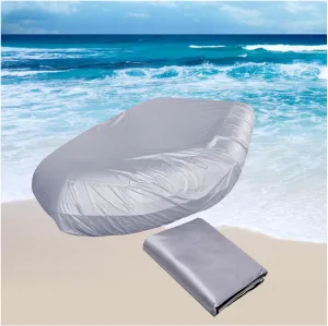 Inflatable Boat Cover 7 Sizes Boat Tarp UV Resistant Dinghy Covers for Inflatable Boat and Dinghy,230 * 165 * 46cm