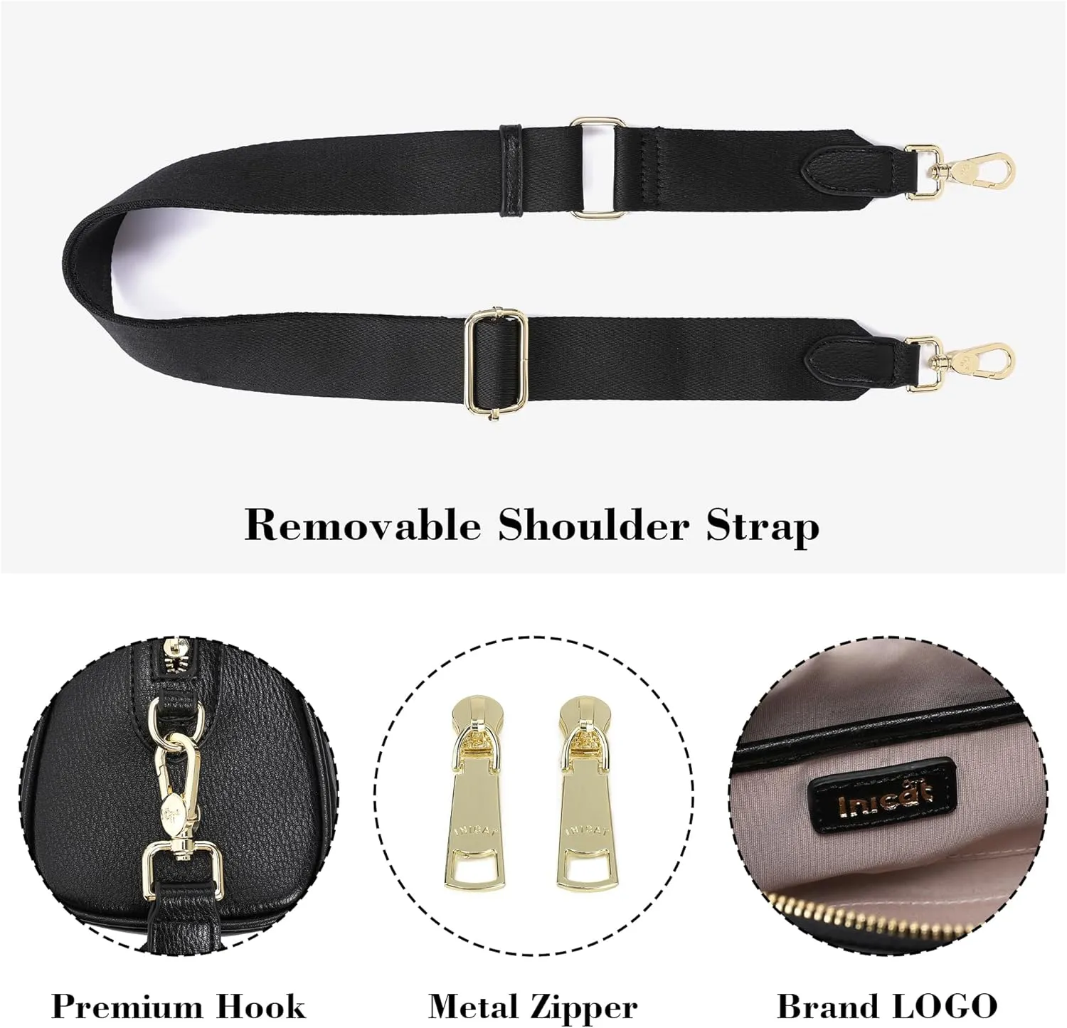 INICAT Mini Purse Small Satchel Top-Handle Handbag Boston Barrel Travel Bags for Women with Detachable Crossbody Strap