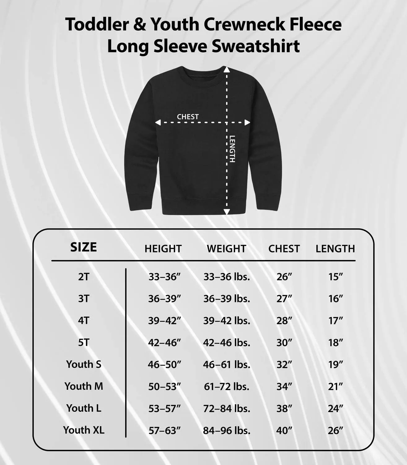 Instant Message - Lake Days and Boat Waves - Toddler and Youth Crewneck Fleece Sweatshirt