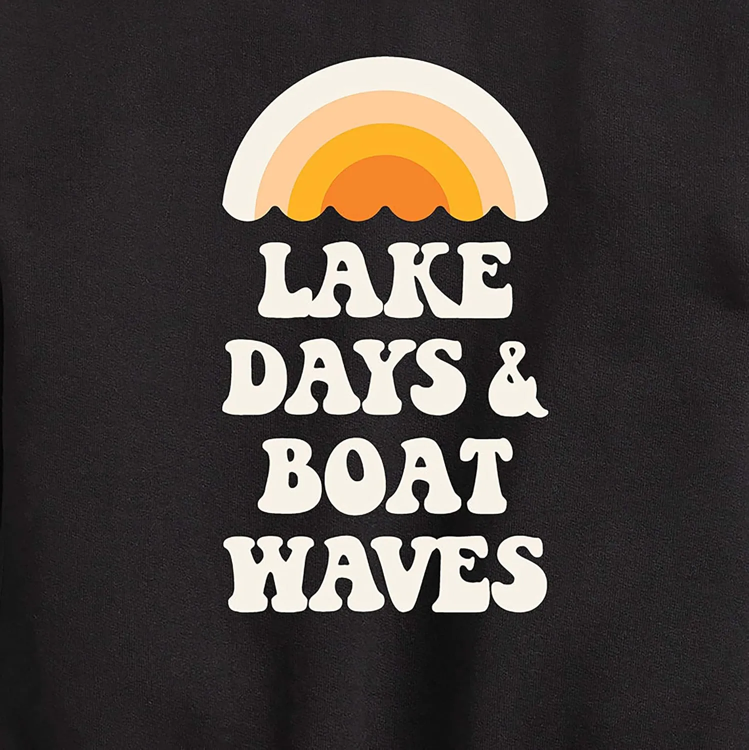 Instant Message - Lake Days and Boat Waves - Toddler and Youth Crewneck Fleece Sweatshirt