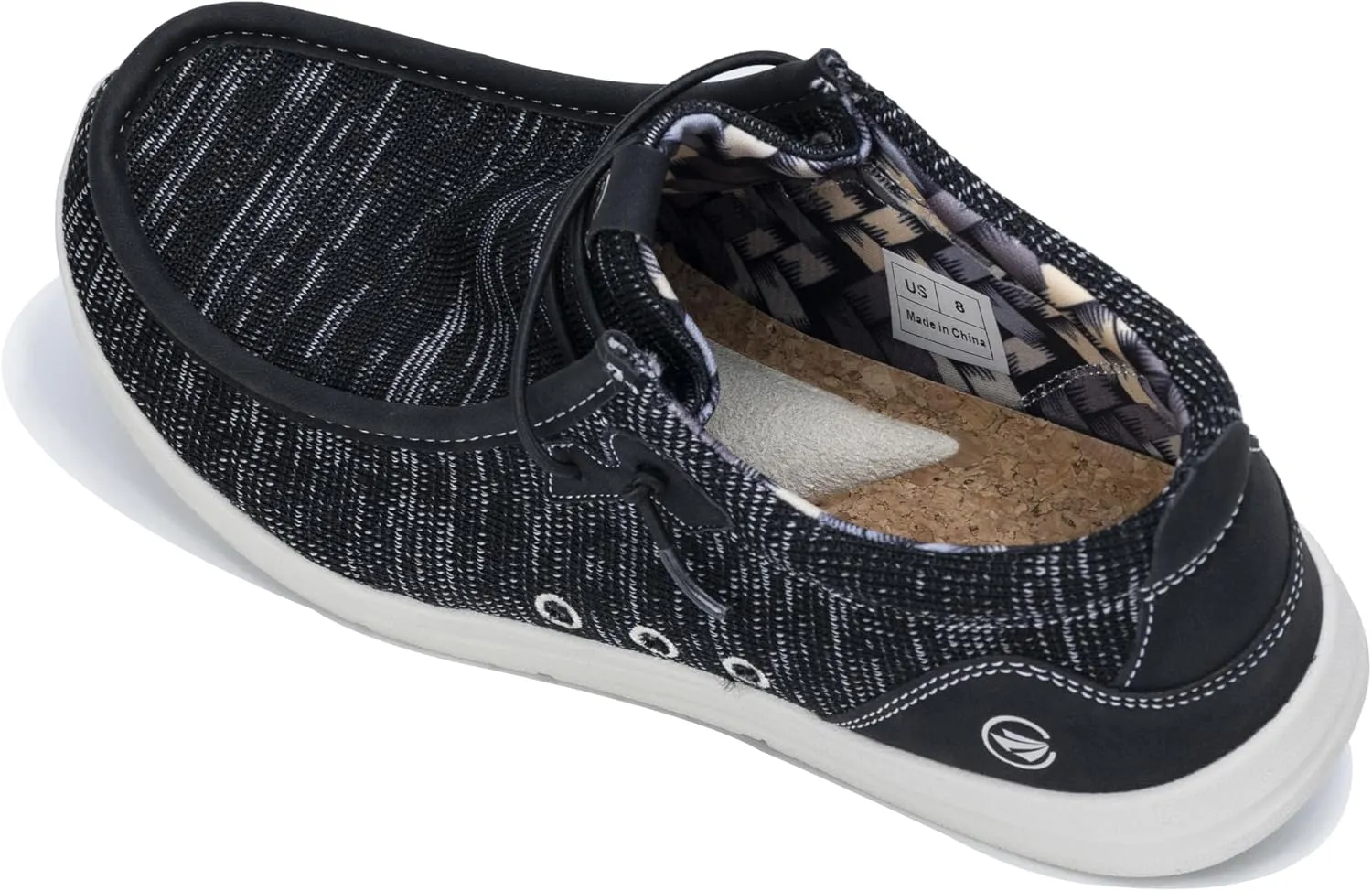 JARLIF Men's Casual Slip-on Loafers Boat Shoes Comfortable Arch Support Width Walking Canvas Shoes US Size 7-13