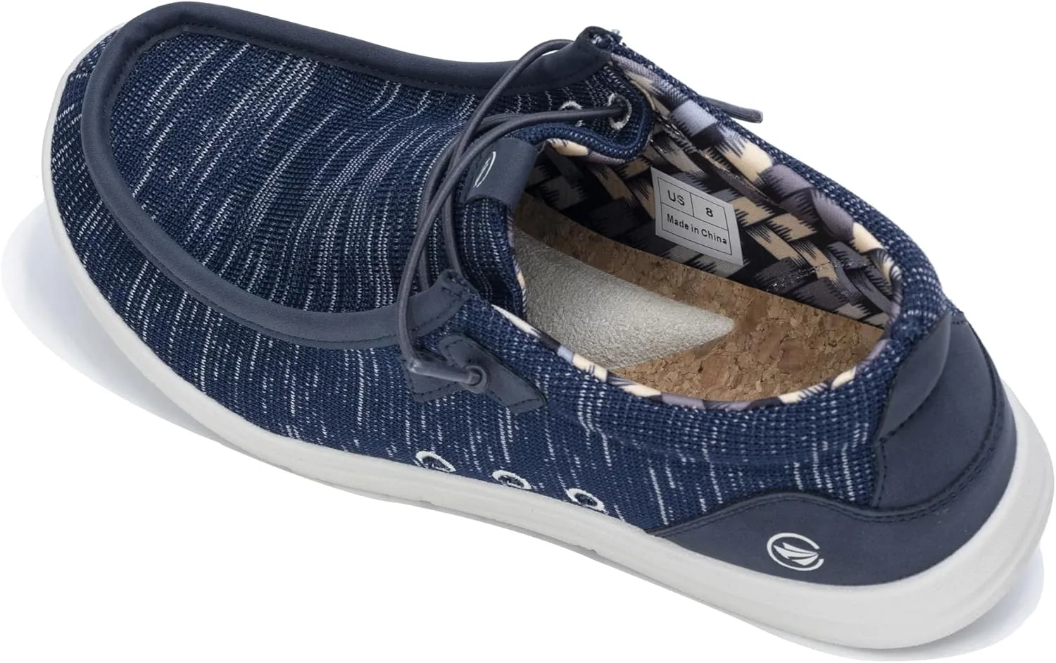 JARLIF Men's Casual Slip-on Loafers Boat Shoes Comfortable Arch Support Width Walking Canvas Shoes US Size 7-13