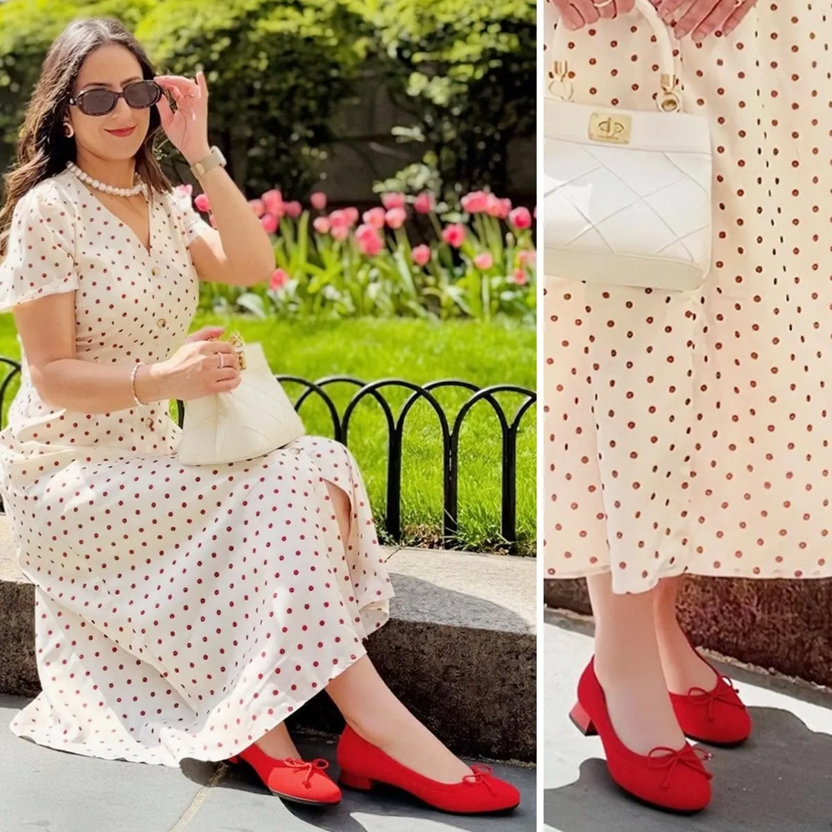 JENN ARDOR Womens Low Block Chunky Pumps Ladies Dress Heels Closed Round Toe Casual Shoes Wedding Bridal Party Office Shoes 1.0 Inch