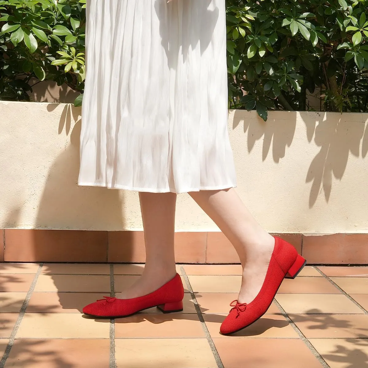 JENN ARDOR Womens Low Block Chunky Pumps Ladies Dress Heels Closed Round Toe Casual Shoes Wedding Bridal Party Office Shoes 1.0 Inch