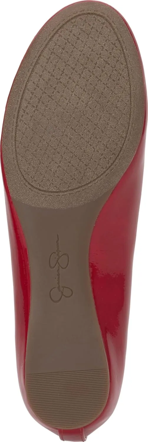 Jessica Simpson Mandayss Women's Pull-On Criss-Cross Ankle Ballet Flats Shoes