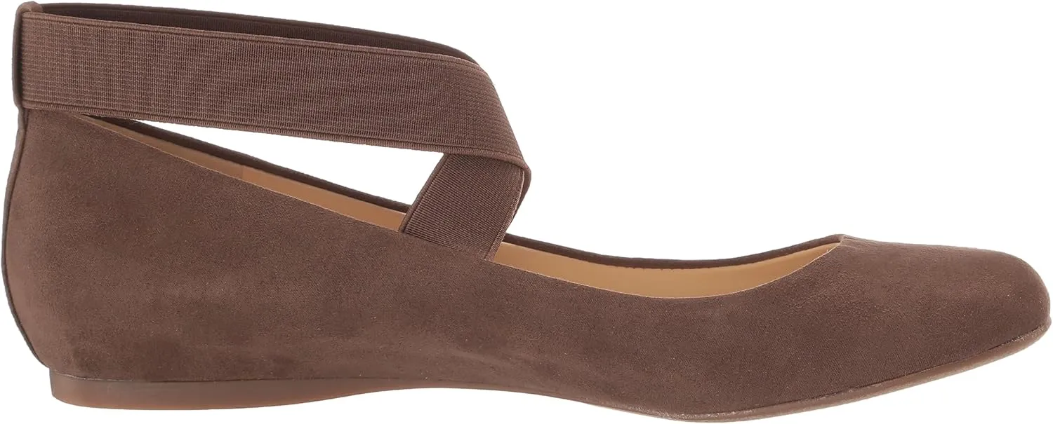 Jessica Simpson Mandayss Women's Pull-On Criss-Cross Ankle Ballet Flats Shoes
