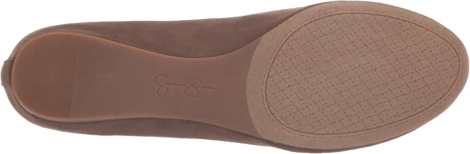 Jessica Simpson Mandayss Women's Pull-On Criss-Cross Ankle Ballet Flats Shoes