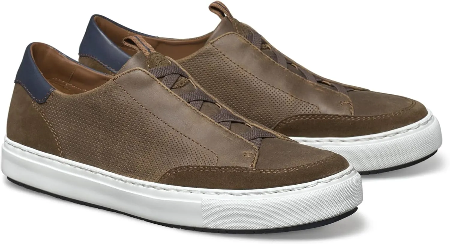 Johnston & Murphy Anson Stretch Lace-to-Toe Slip-On Casual Sneaker
