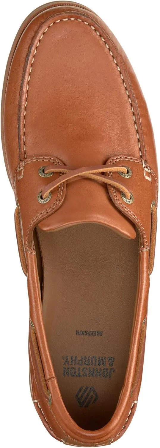 Johnston & Murphy Men’s Monaco Boat and Deck Shoes, Men’s Slip On Shoes, Moccasins for Men