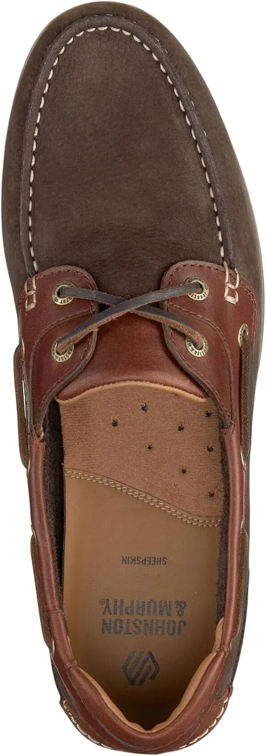 Johnston & Murphy Men’s Ventura Boat and Deck Shoes, Men’s Slip On Shoes, Moccasins for Men