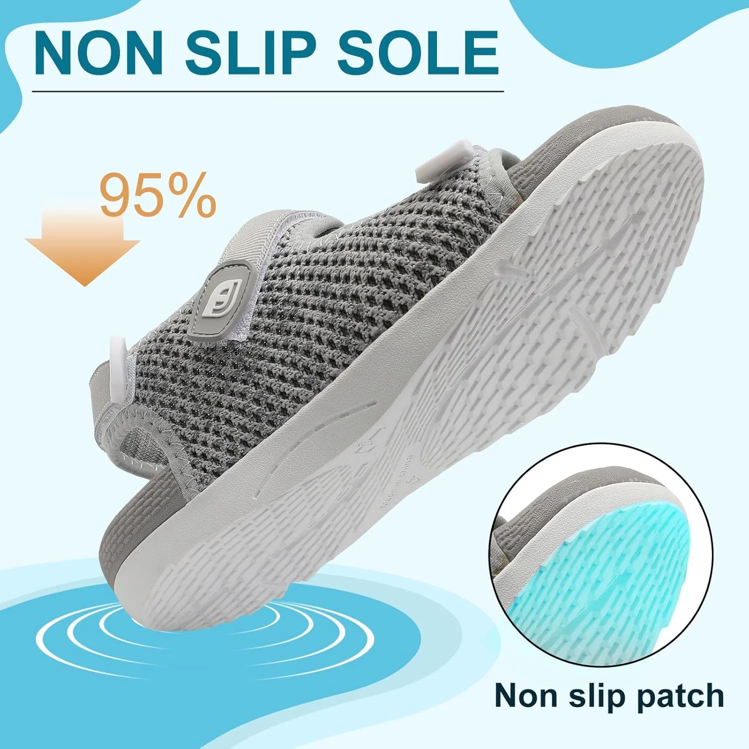 JOINFREE Womens Orthopedic Walking Hiking Sandals Adjustable Open Toe Sports Water Sandals with Plantar Fasciitis Arch Support Thick Athletic Cushion Outdoor Beach Sandals