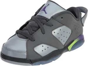 Jordan Nike Toddlers 6 Retro Low BT Drk Gry/Ultrvlt/WLF Gry/Ghst G Basketball Shoe 7 Infants US