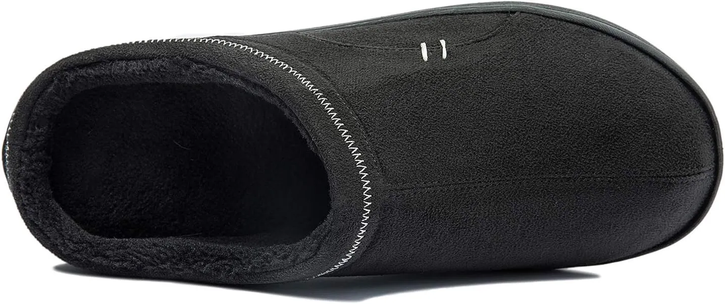 Josaywin Men's Memory Foam slippers Soft Plush Fleece Lining Slip On Indoor Outdoor House Shoes