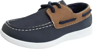 Josmo Boys Low Top Boat Shoe - Outdoor Laceup Sail Shoes (Size 12-13 Little Kid / 1-4 Big Kid)