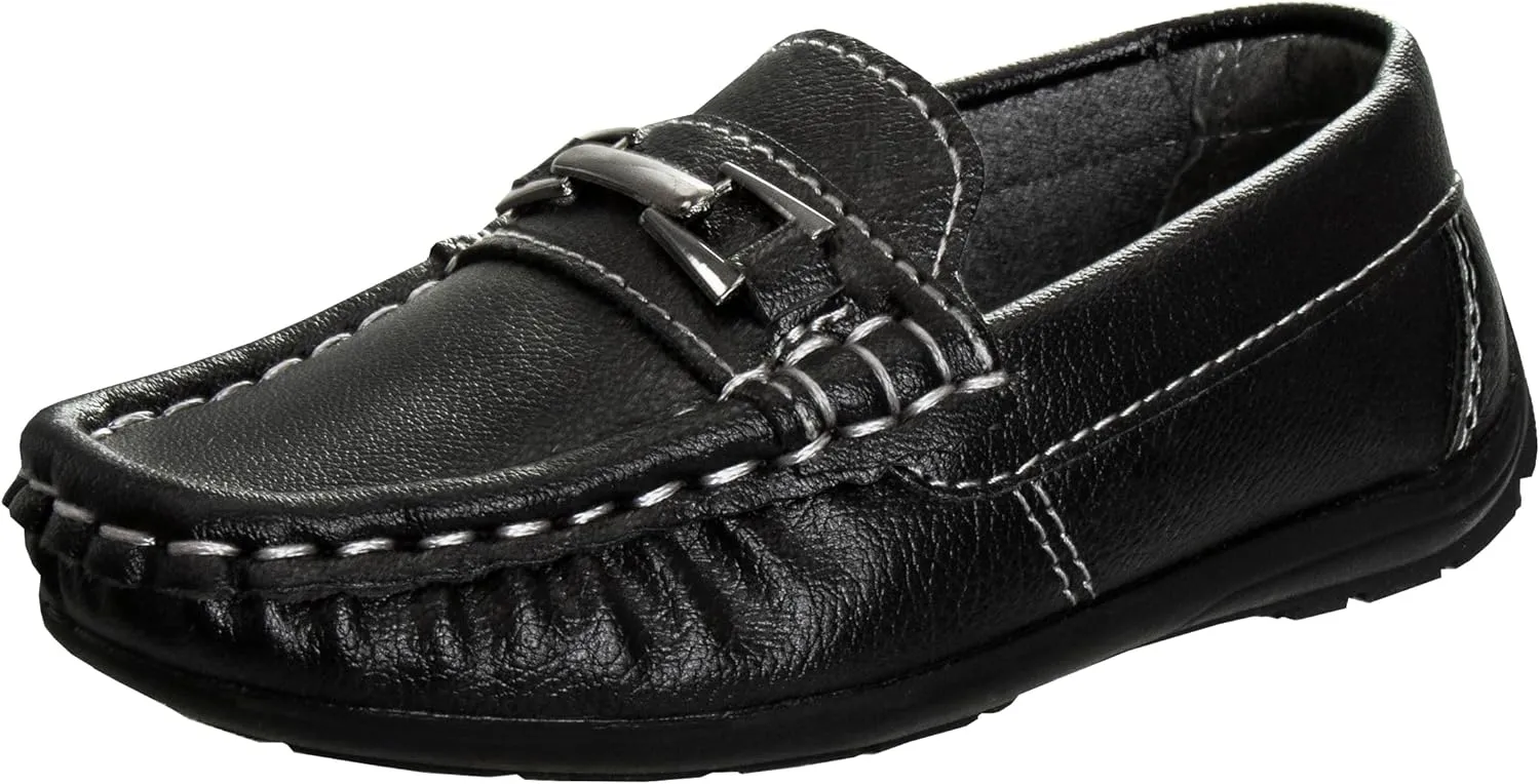 Josmo Mens Moccasin Loafers Slip On Boat Shoe - Casual Dress Penny Driving Shoes (Adults Size)