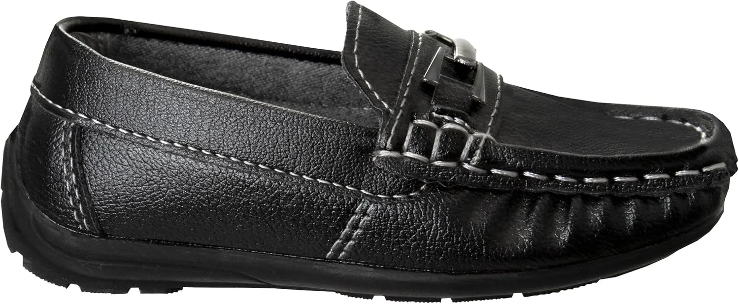 Josmo Mens Moccasin Loafers Slip On Boat Shoe - Casual Dress Penny Driving Shoes (Adults Size)