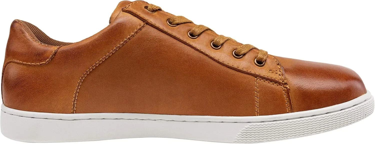 Jousen Men' s Casual Shoes Leather Dress Sneakers Business Casual Shoes for Men Breathable Fashion Sneakers