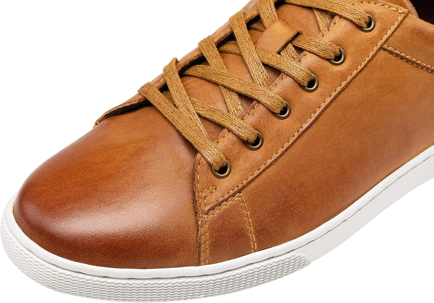 Jousen Men' s Casual Shoes Leather Dress Sneakers Business Casual Shoes for Men Breathable Fashion Sneakers