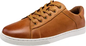 Jousen Men' s Casual Shoes Leather Dress Sneakers Business Casual Shoes for Men Breathable Fashion Sneakers