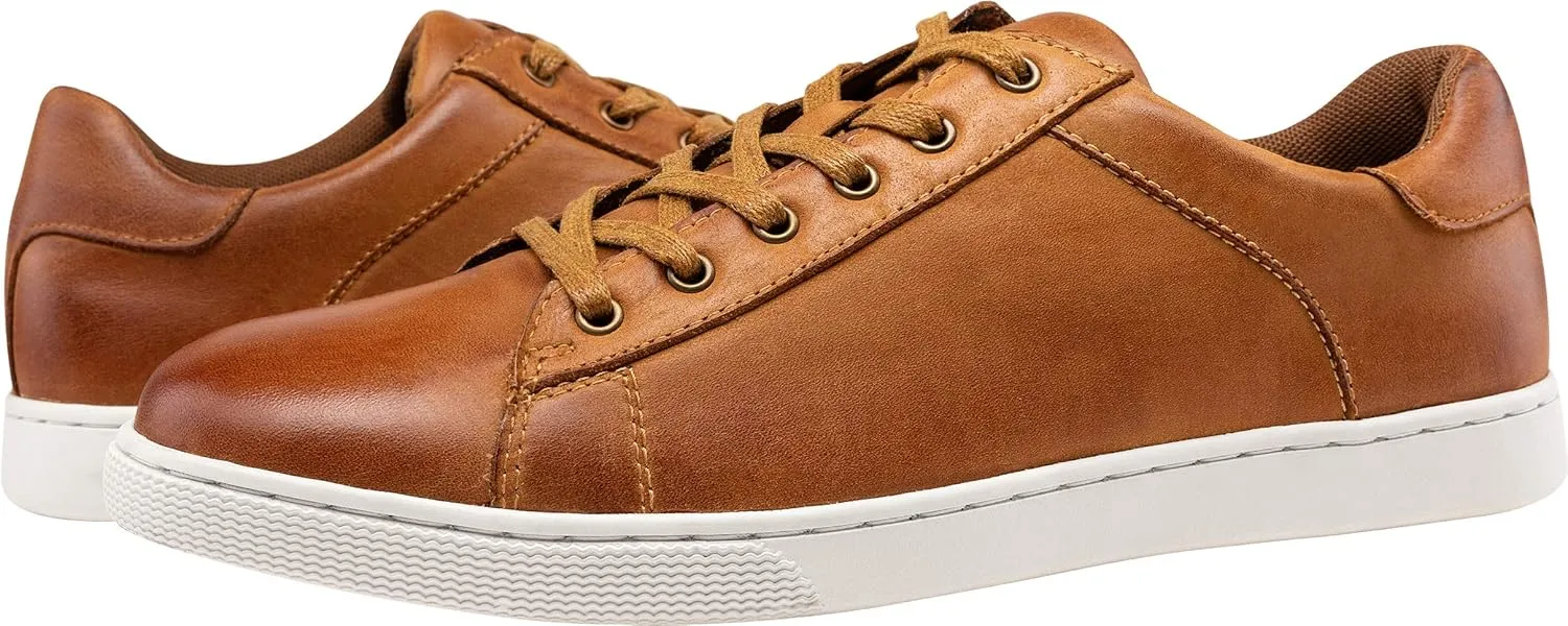 Jousen Men' s Casual Shoes Leather Dress Sneakers Business Casual Shoes for Men Breathable Fashion Sneakers