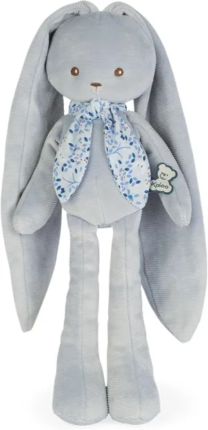 Kaloo Lapinoo My First Friend Corduroy Rabbit - Machine Washable - 13.75” Tall in Gift Box - Blue Ages 0  - K969944